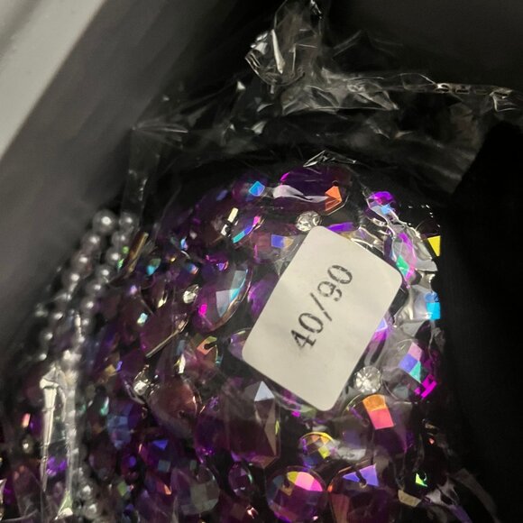 Gorgeous Sexy Bustier Cami Detailed with rhinestones and pearls New without tags - Picture 2 of 5